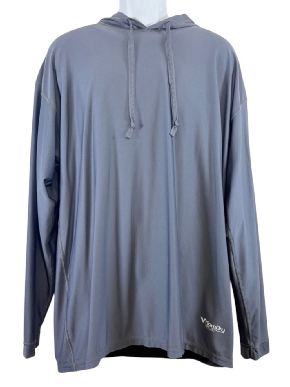 Gray Hooded Long Sleeve Shirt by Victory